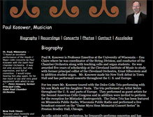 Tablet Screenshot of paulkosower-concertartist.com